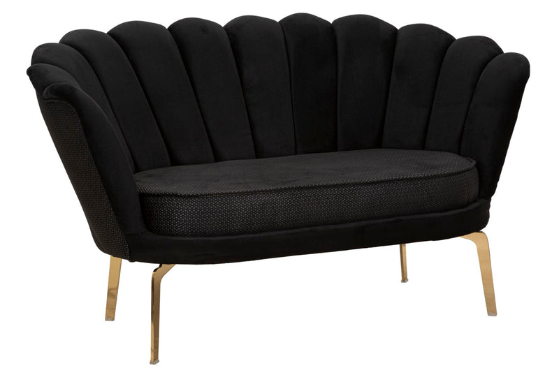 Mauro Ferretti Divano Vienna Plus Nero 136 x 76 x 78 cm