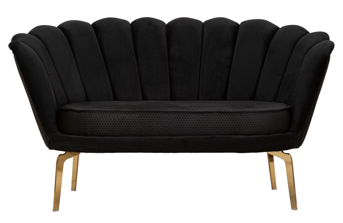 Mauro Ferretti Divano Vienna Plus Nero 136 x 76 x 78 cm