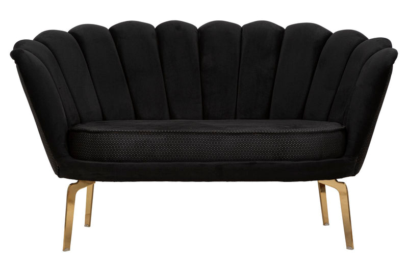 Mauro Ferretti Divano Vienna Plus Nero 136 x 76 x 78 cm
