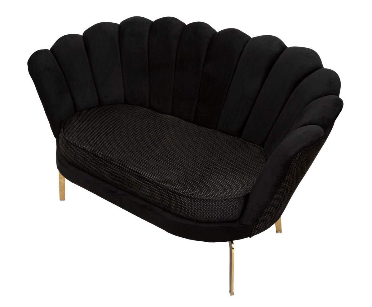 Mauro Ferretti Divano Vienna Plus Nero 136 x 76 x 78 cm