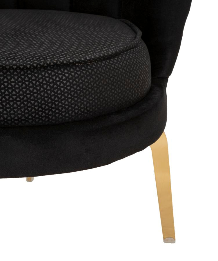 Mauro Ferretti Poltrona Vienna Plus Nera 83 x 76 x 78 cm
