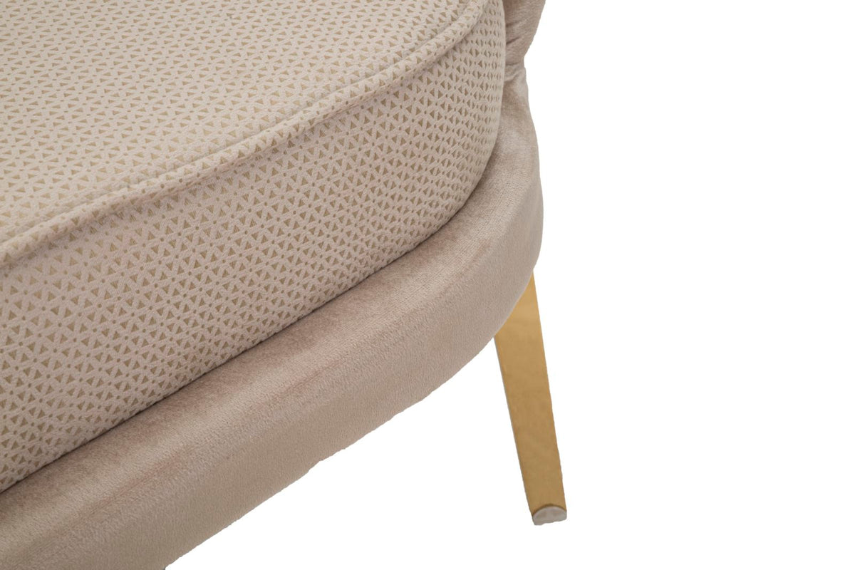 Mauro Ferretti Divano Vienna Plus Crema 136 x 76 x 78 cm
