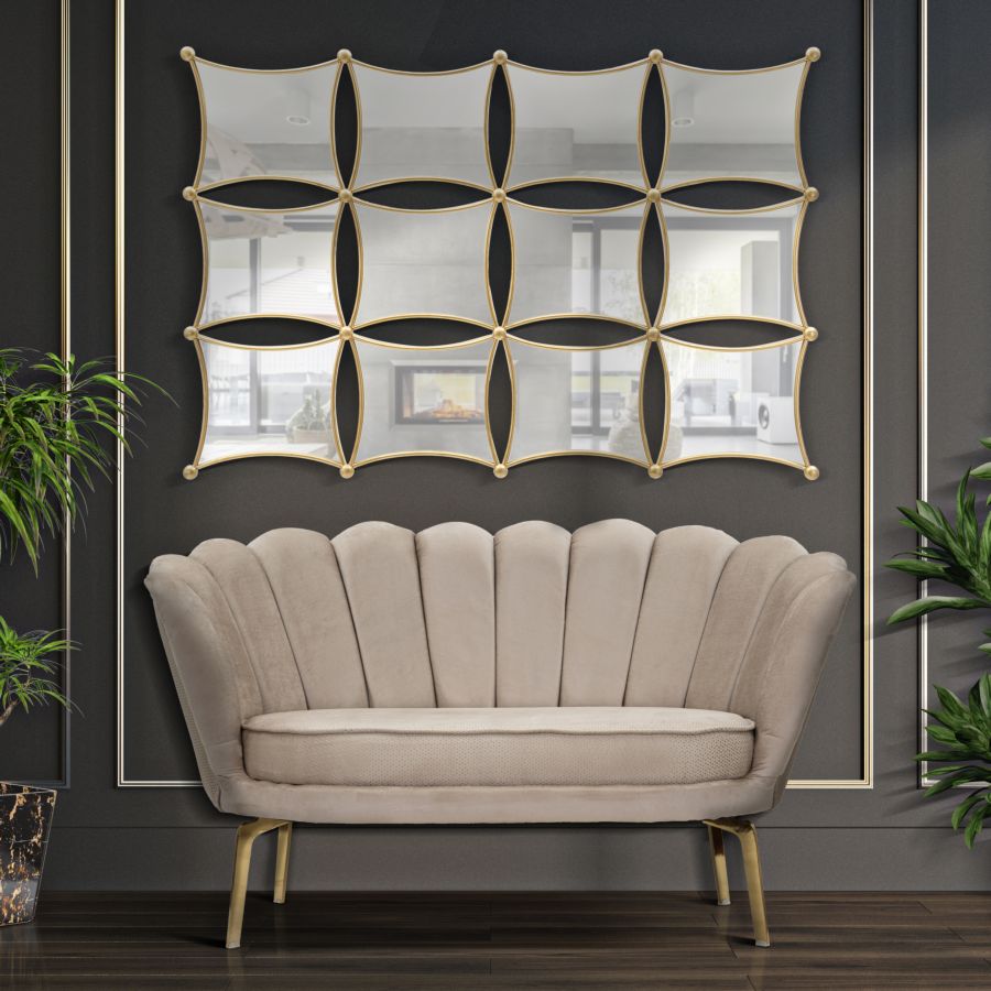 Mauro Ferretti Divano Vienna Plus Crema 136 x 76 x 78 cm