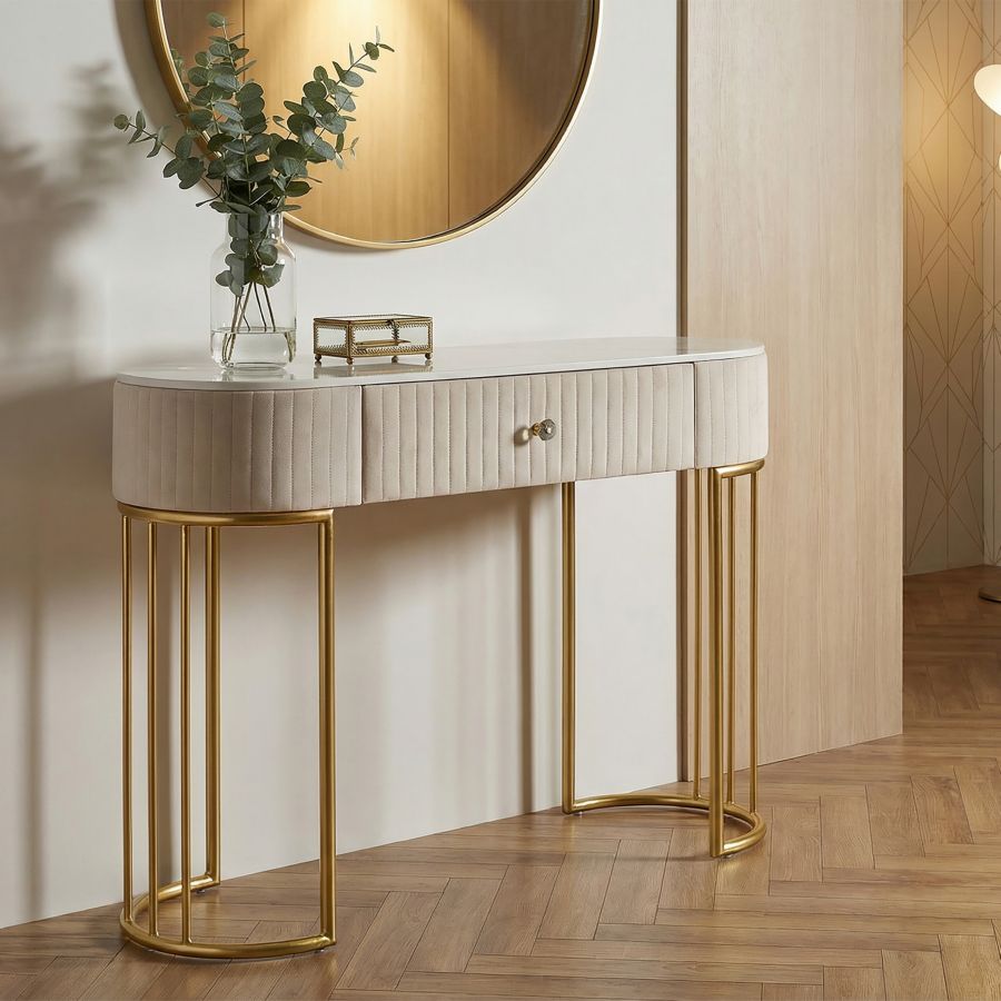 Mauro Ferretti Console Montpellier Crema 100 x 43 x 74 cm