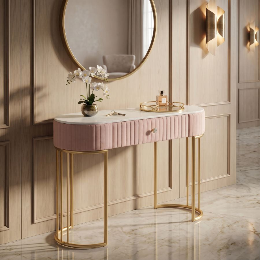 Mauro Ferretti Console Montpellier Rosa 100 x 43 x 74 cm