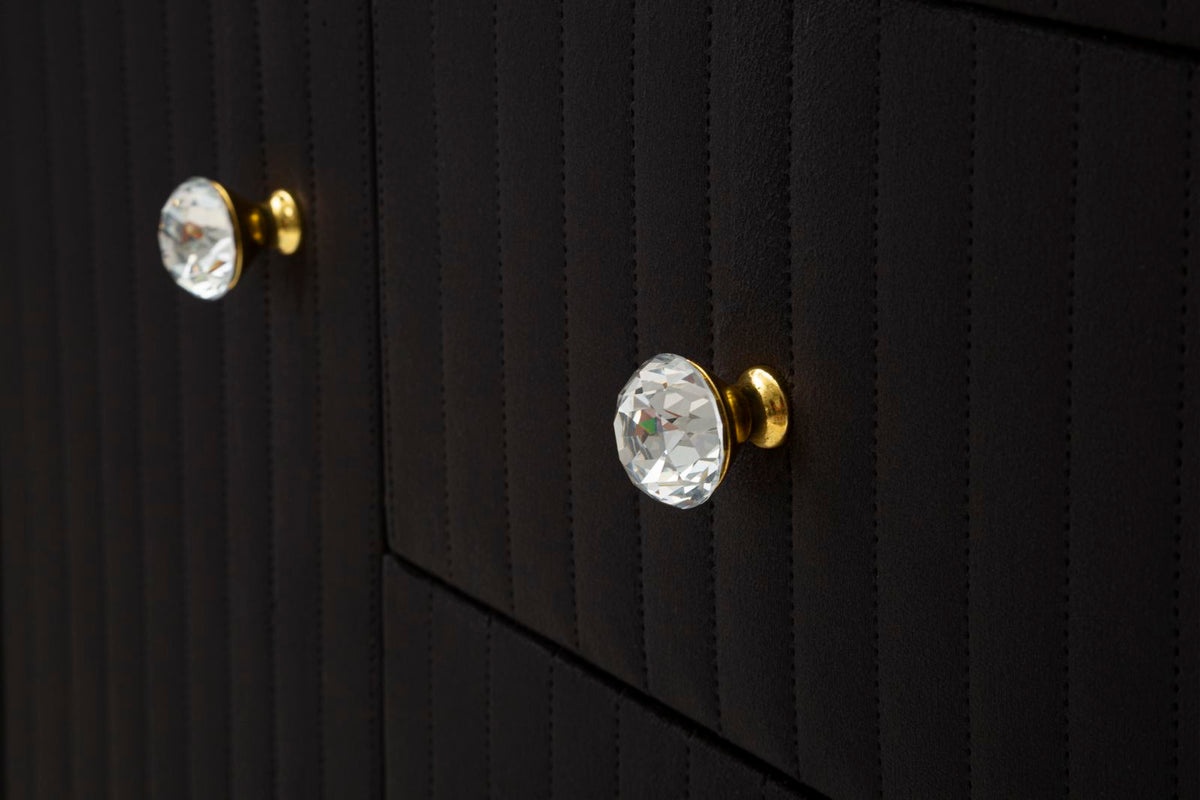 Mauro Ferretti Mobile Montpellier Nero 120 x 40 x 85 cm