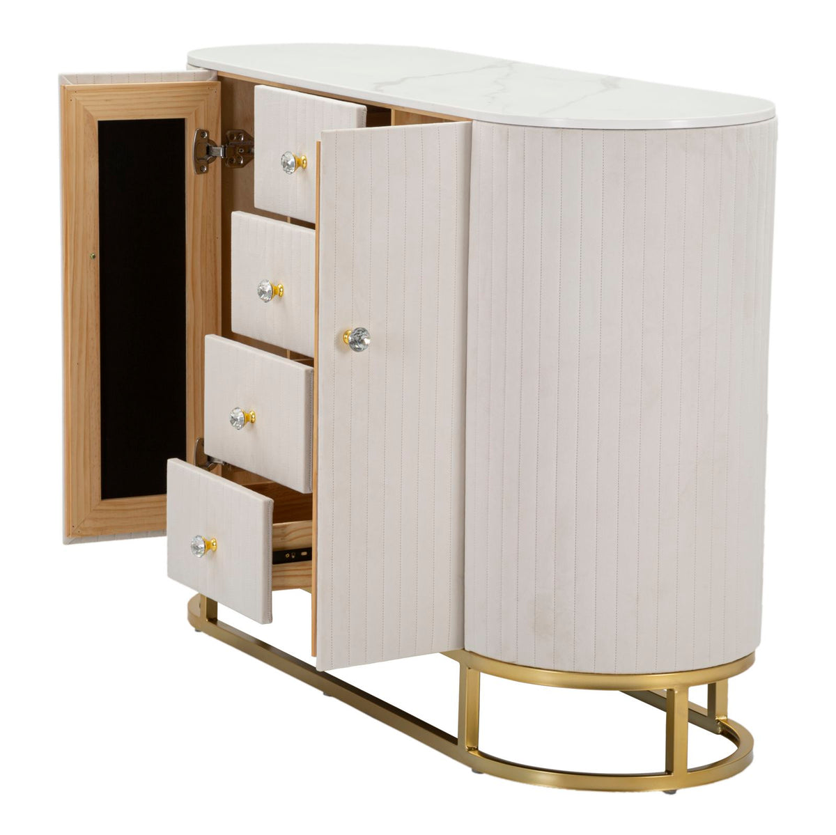 Mauro Ferretti Mobile Montpellier Crema 120 x 40 x 85 cm