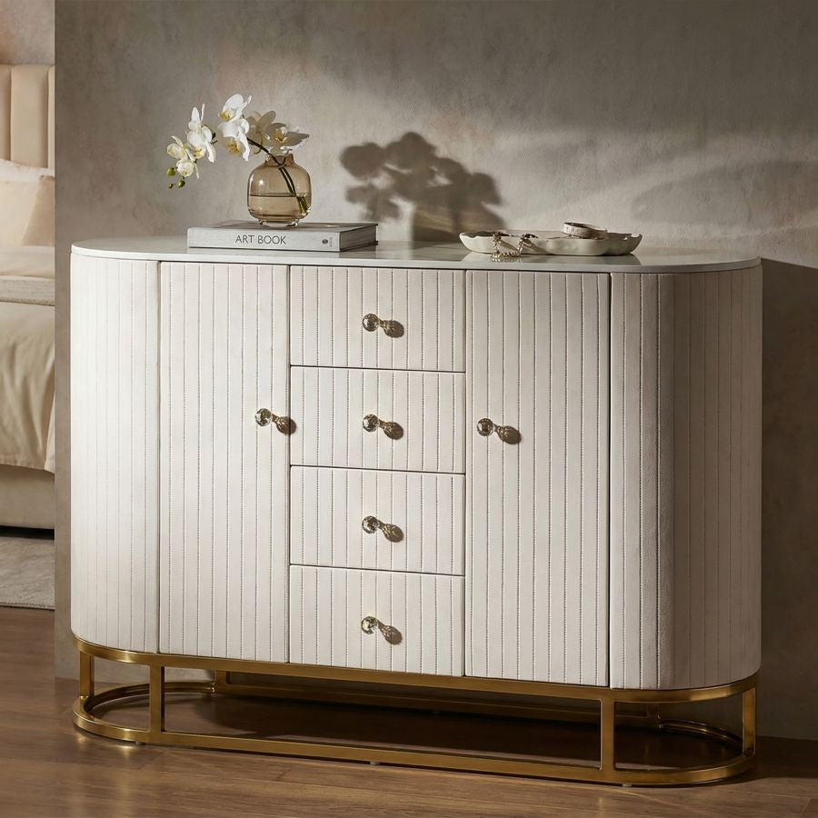 Mauro Ferretti Mobile Montpellier Crema 120 x 40 x 85 cm