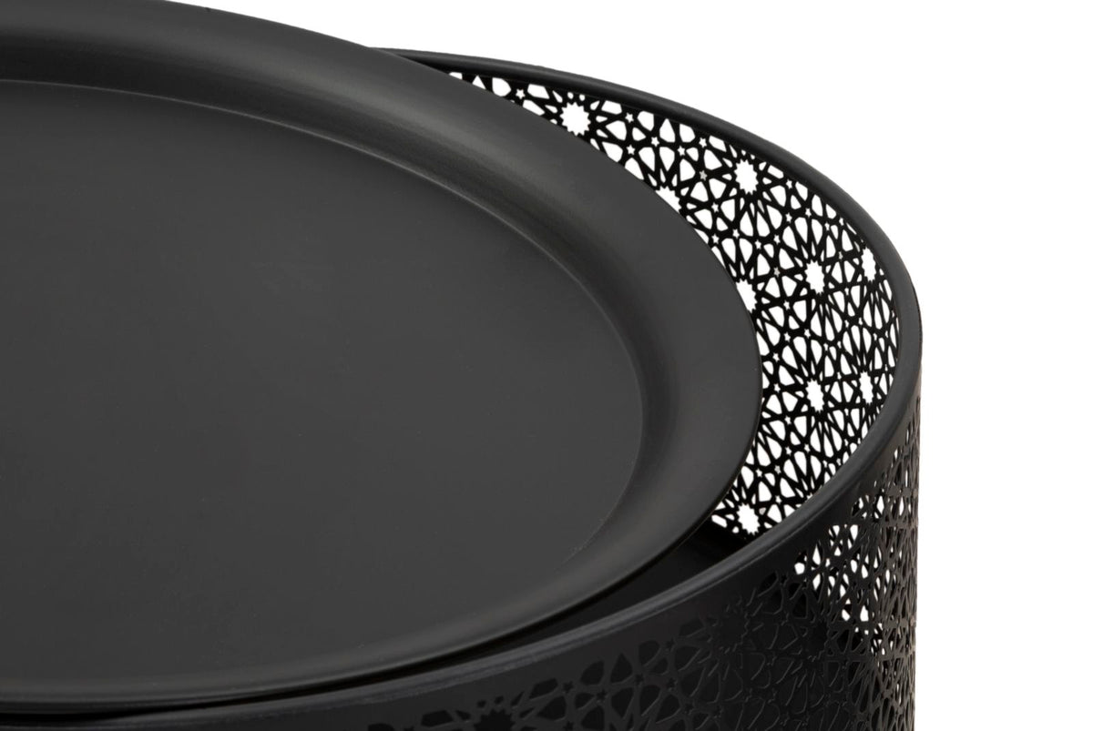 Mauro Ferretti Tavolinetto Blacky Ø 40 x 65 cm