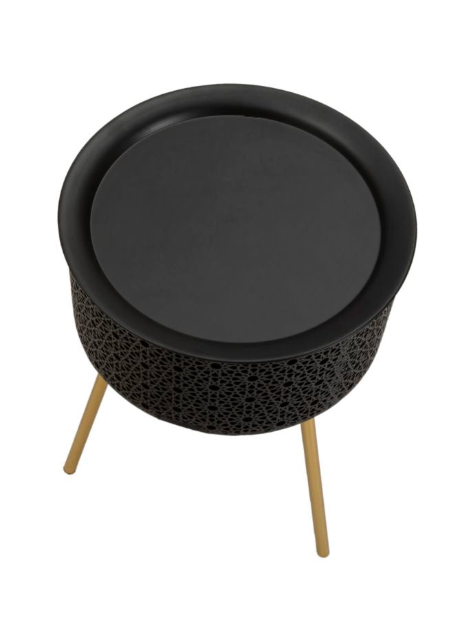 Mauro Ferretti Tavolinetto Blacky Ø 35 x 50 cm