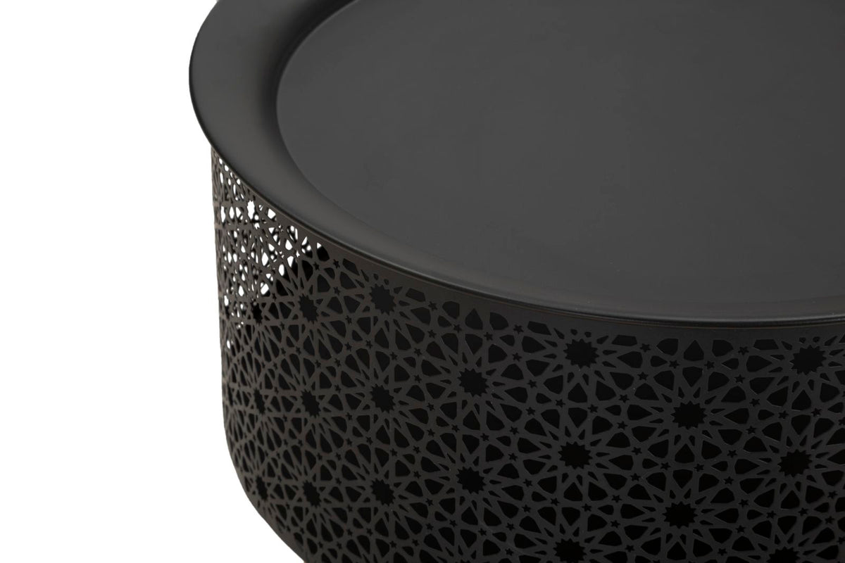 Mauro Ferretti Tavolinetto Blacky Ø 35 x 50 cm