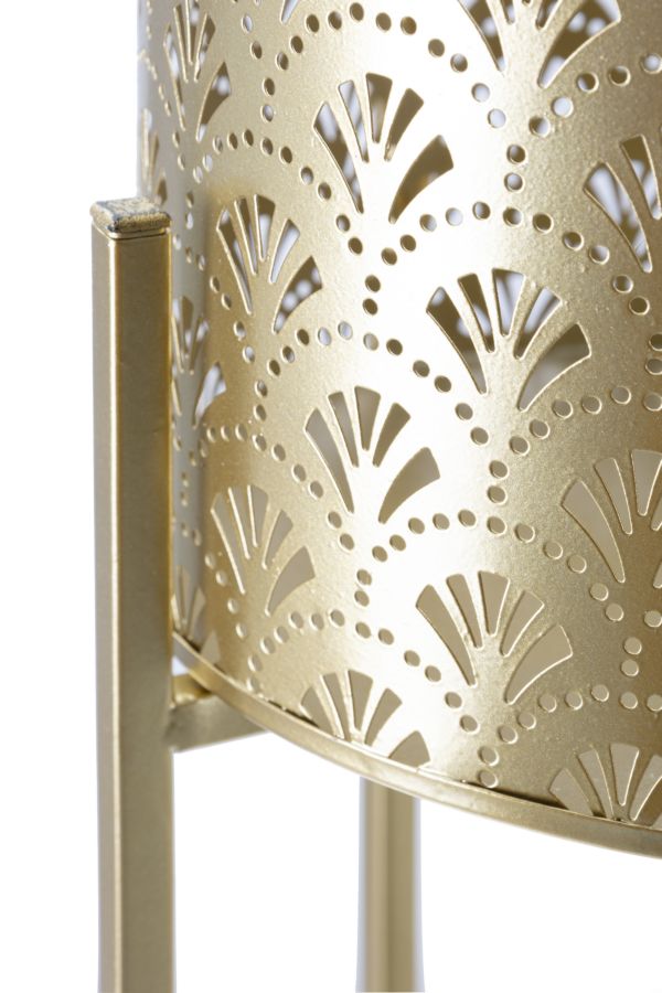 Mauro Ferretti Portavasi Golvy Stand Coppia -b- Ø 22 x 53-20 x 43 cm