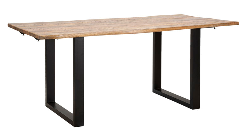 Mauro Ferretti Tavolo da Pranzo Edge All. 180 x 90 x 77-lunghezza Totale 280 cm (legno di Mango)