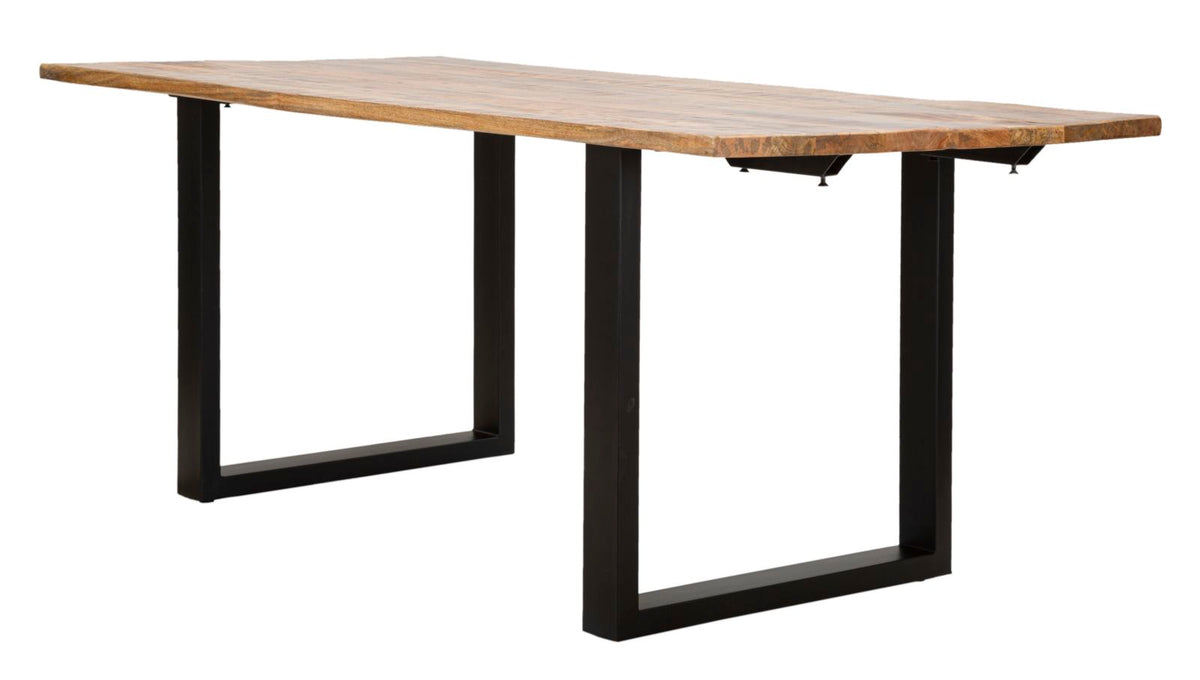 Mauro Ferretti Tavolo da Pranzo Edge All. 180 x 90 x 77-lunghezza Totale 280 cm (legno di Mango)