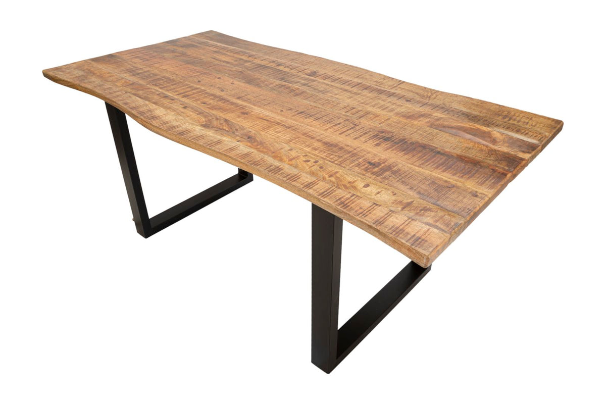 Mauro Ferretti Tavolo da Pranzo Edge All. 180 x 90 x 77-lunghezza Totale 280 cm (legno di Mango)