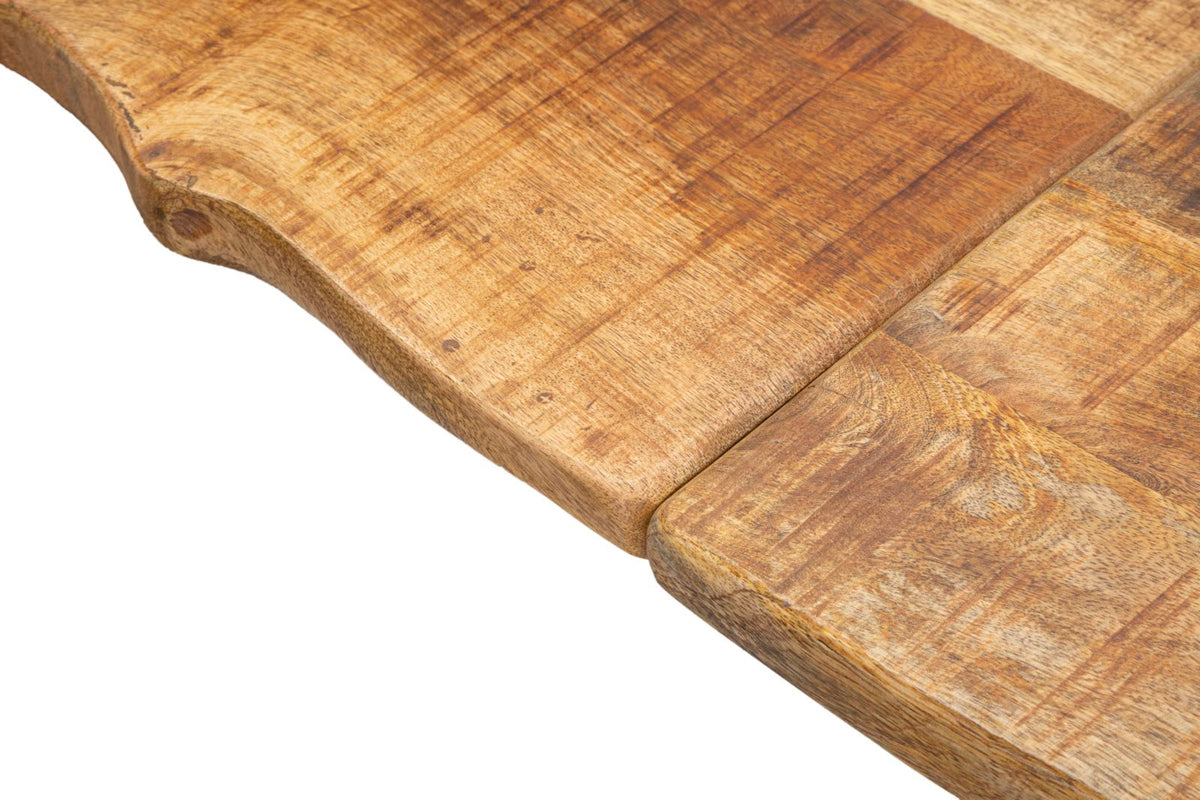 Mauro Ferretti Tavolo da Pranzo Edge All. 180 x 90 x 77-lunghezza Totale 280 cm (legno di Mango)