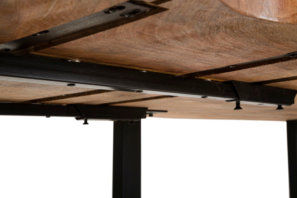 Mauro Ferretti Tavolo da Pranzo Edge All. 180 x 90 x 77-lunghezza Totale 280 cm (legno di Mango)