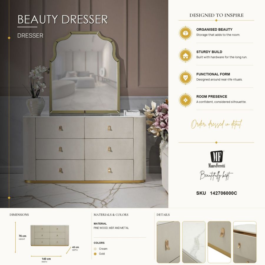 Como' beauty cm 140x45x76