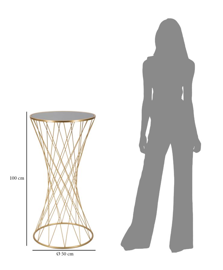 Mauro Ferretti Tavolinetto Tower New Ø 50 x 100 cm