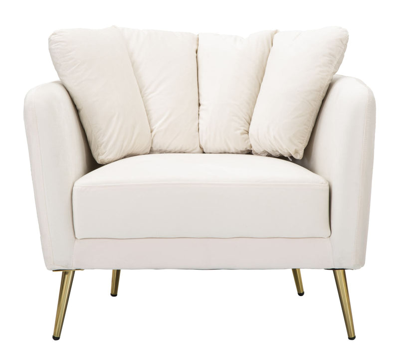 Mauro Ferretti Poltrona Kiev Crema 88 x 77 x 74 cm