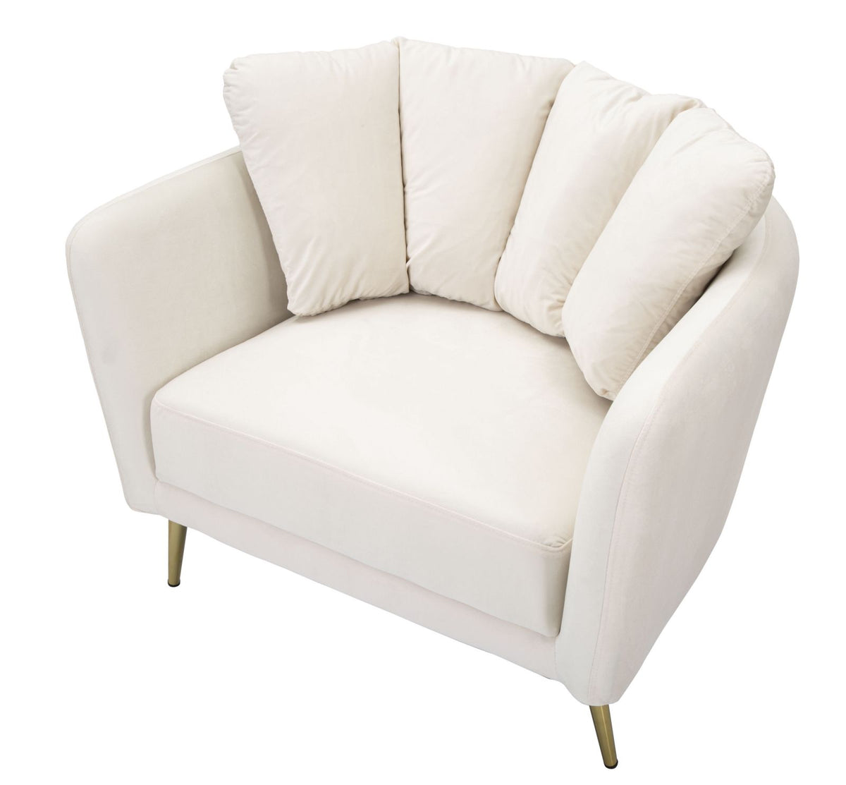 Mauro Ferretti Poltrona Kiev Crema 88 x 77 x 74 cm