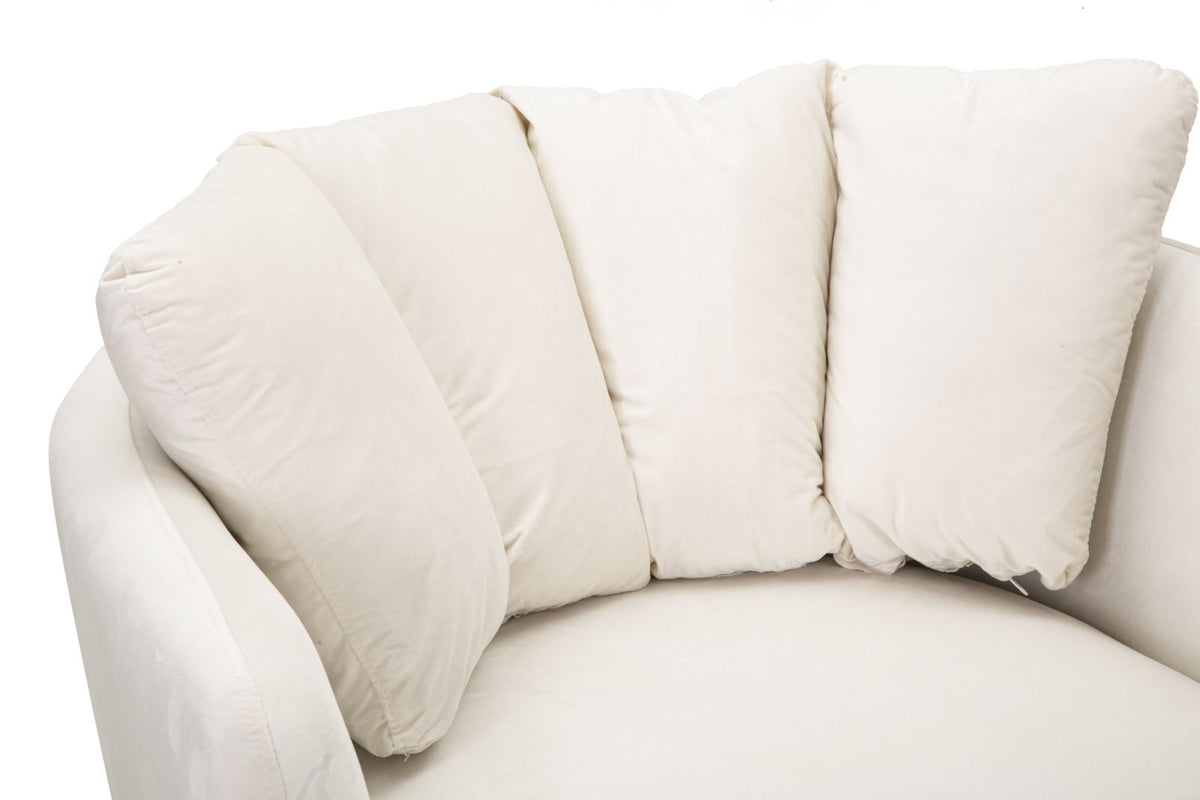 Mauro Ferretti Poltrona Kiev Crema 88 x 77 x 74 cm