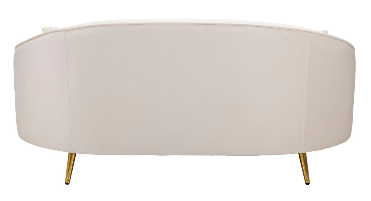 Mauro Ferretti Divanetto 2 Posti Oslo con Cuscini Crema 148 x 84 x 68 cm