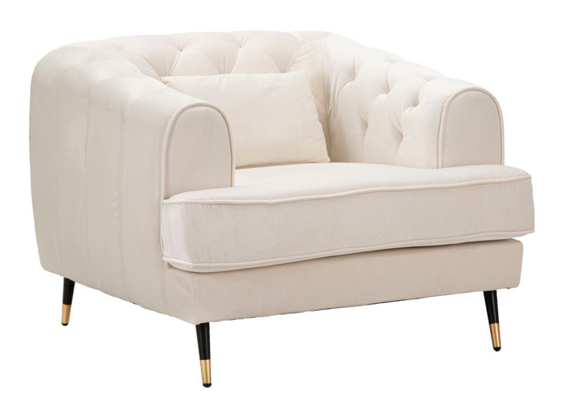 Mauro Ferretti Poltrona Praga Crema 93 x 86 x 71 cm