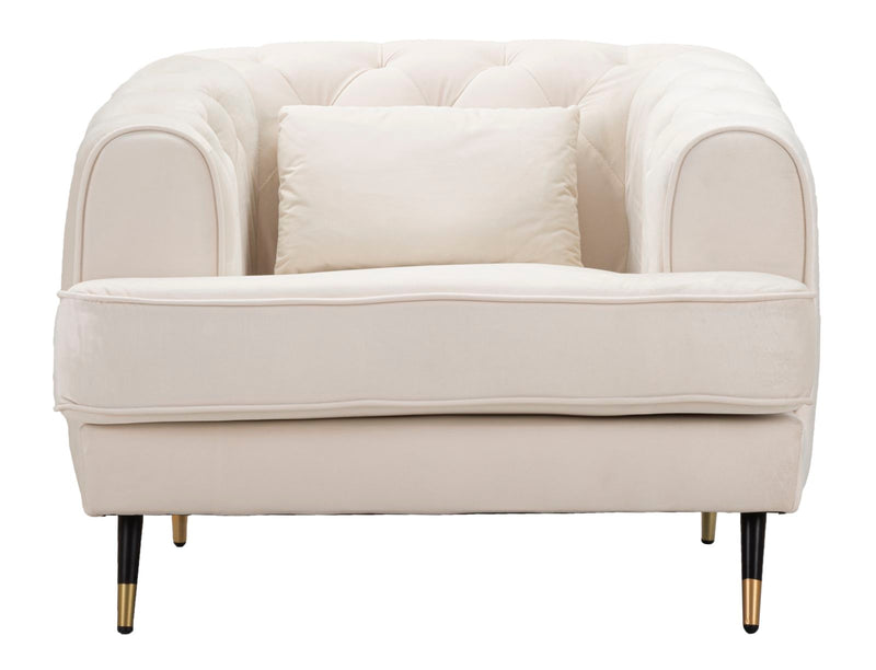 Mauro Ferretti Poltrona Praga Crema 93 x 86 x 71 cm
