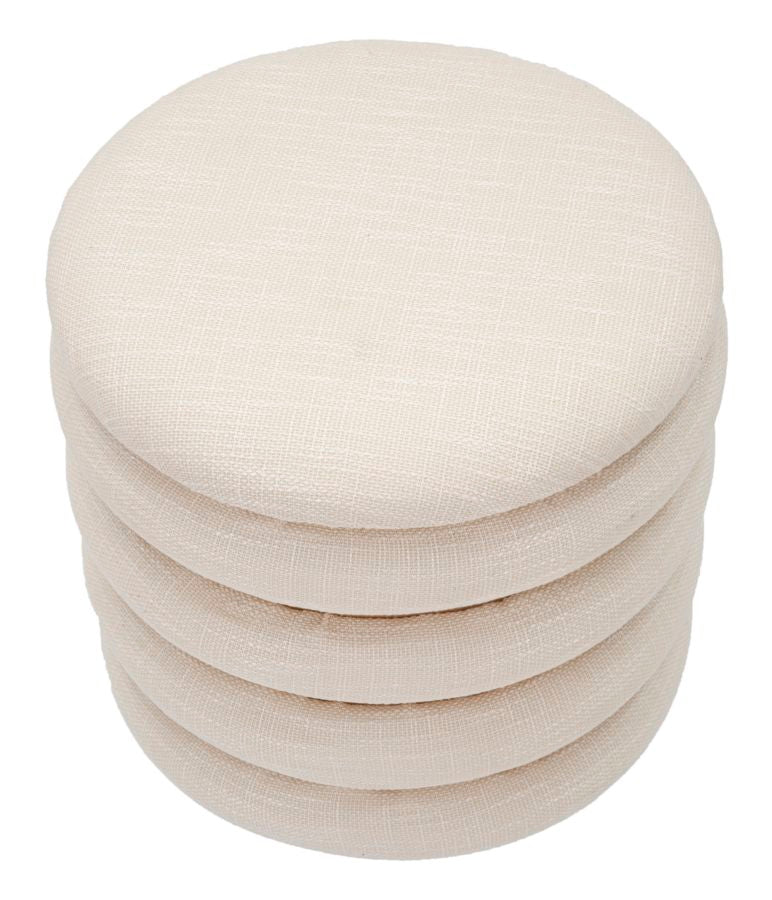 Mauro Ferretti Pouf Damasco Line Ø 40 x 42 cm