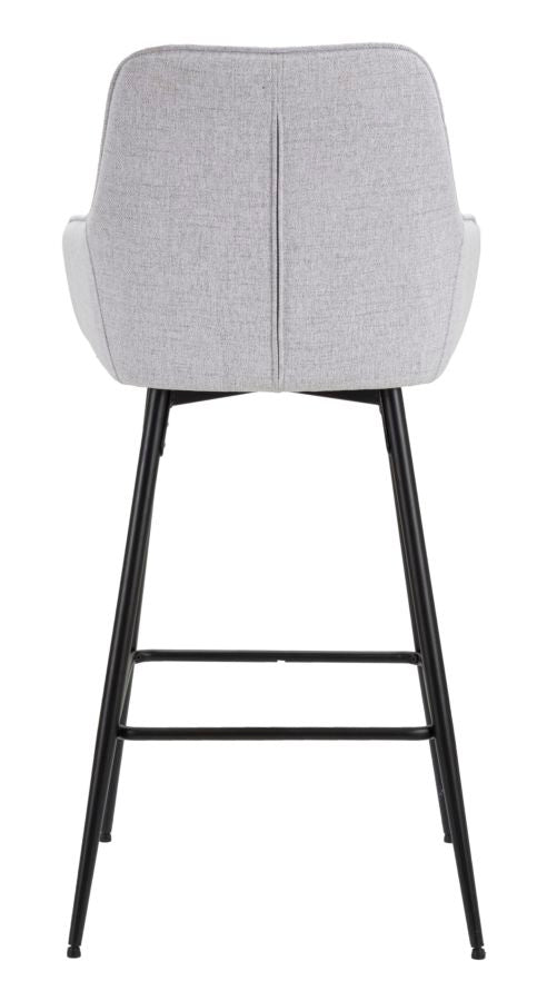 Mauro Ferretti Sgabello Bar Grigio Set 2 pz 55 x 55 x 109 cm