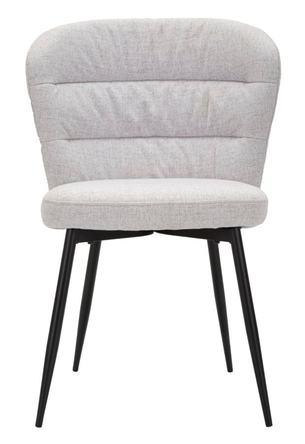 Mauro Ferretti Sedia Losanna Grigia Set 2 pz 58 x 60,5 x 85 cm