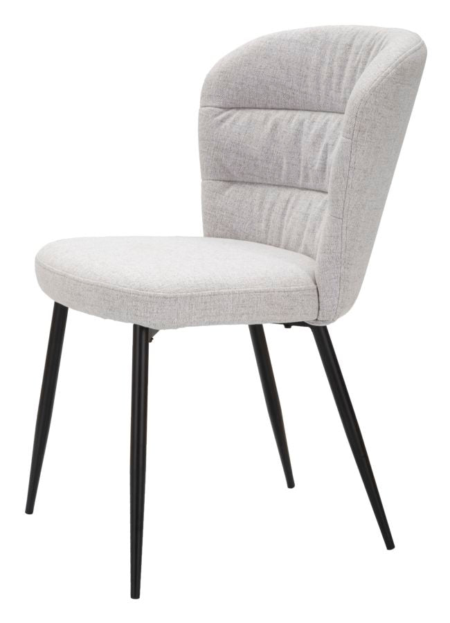 Mauro Ferretti Sedia Losanna Grigia Set 2 pz 58 x 60,5 x 85 cm