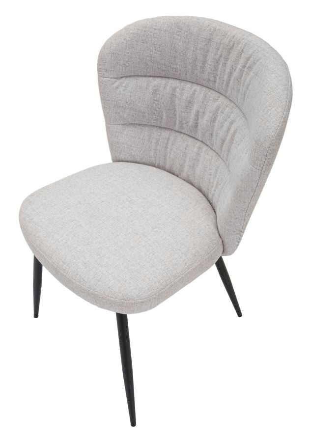 Mauro Ferretti Sedia Losanna Grigia Set 2 pz 58 x 60,5 x 85 cm