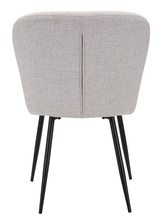 Mauro Ferretti Sedia Losanna Grigia Set 2 pz 58 x 60,5 x 85 cm