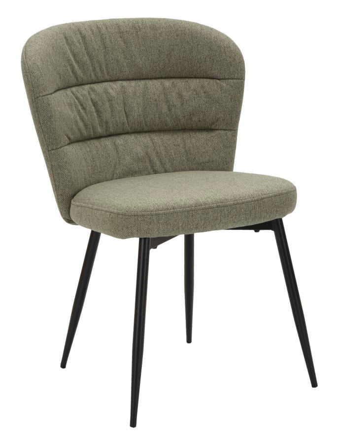 Mauro Ferretti Sedia Losanna Verde Set 2 pz 58 x 60,5 x 85 cm