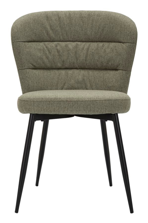 Mauro Ferretti Sedia Losanna Verde Set 2 pz 58 x 60,5 x 85 cm