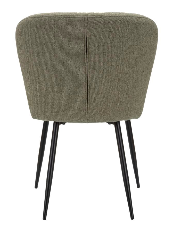 Mauro Ferretti Sedia Losanna Verde Set 2 pz 58 x 60,5 x 85 cm