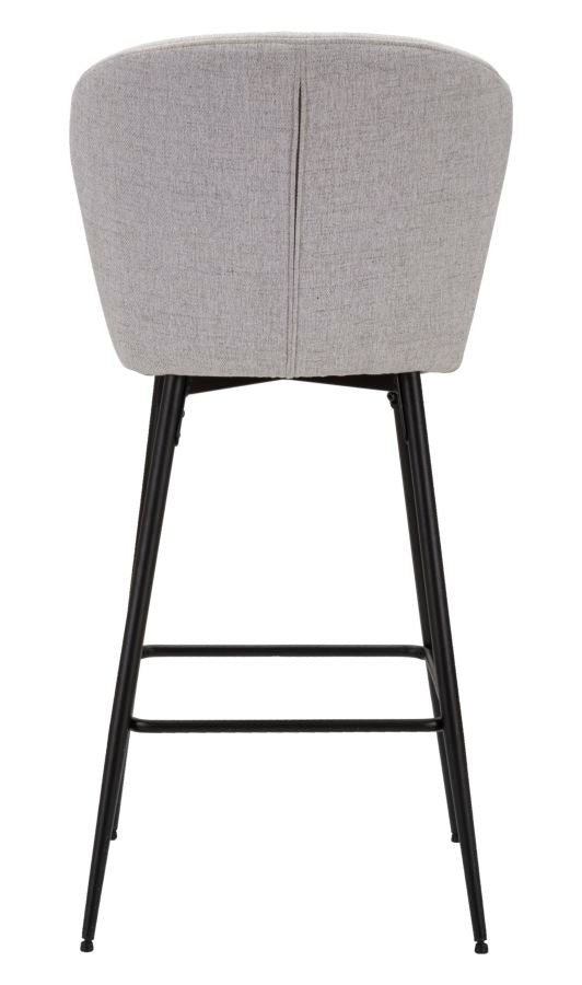 Mauro Ferretti Sgabello Bar Losanna Grigio Set 2 pz 52 x 59 x 108 cm