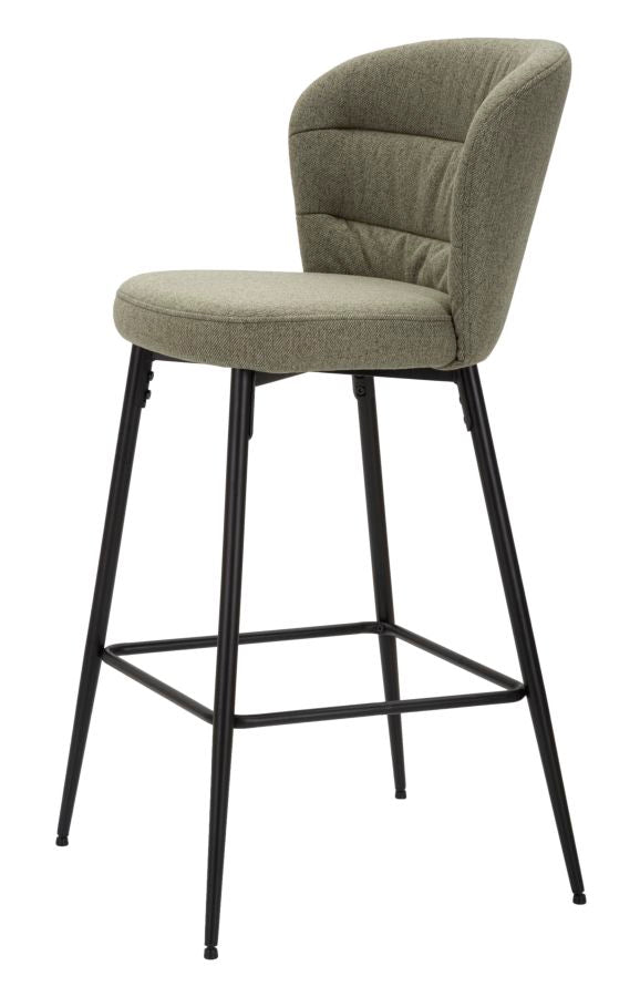 Mauro Ferretti Sgabello Bar Losanna Verde Set 2 pz 52 x 59 x 108 cm