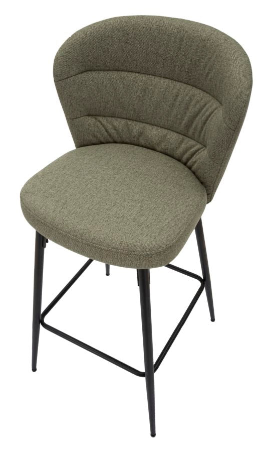 Mauro Ferretti Sgabello Bar Losanna Verde Set 2 pz 52 x 59 x 108 cm