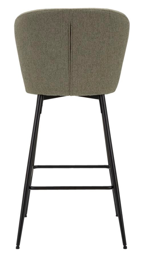 Mauro Ferretti Sgabello Bar Losanna Verde Set 2 pz 52 x 59 x 108 cm