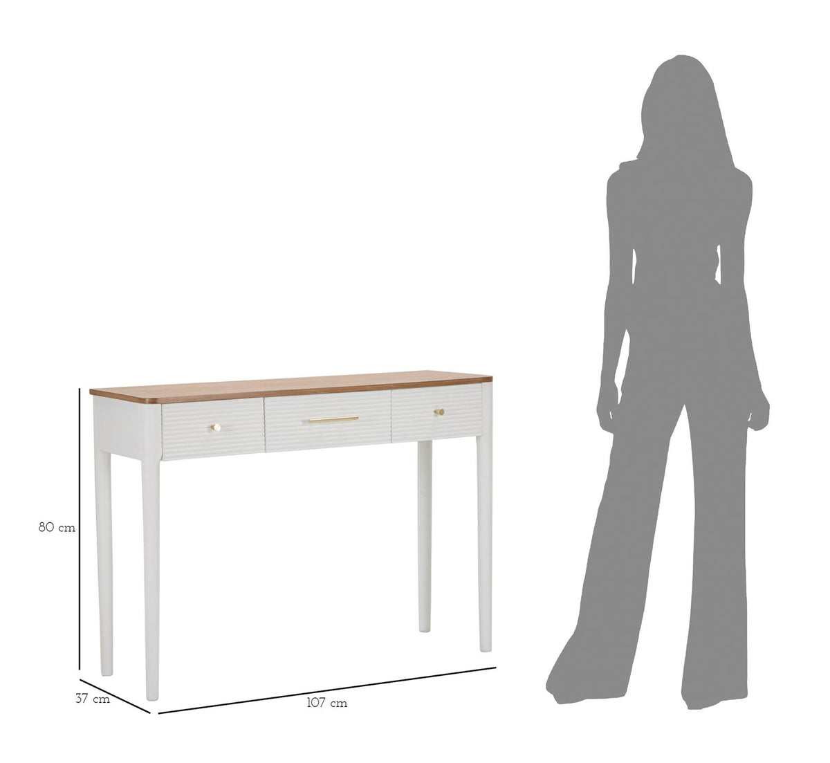 Mauro Ferretti Console Matera 107 x 37 x 80 cm