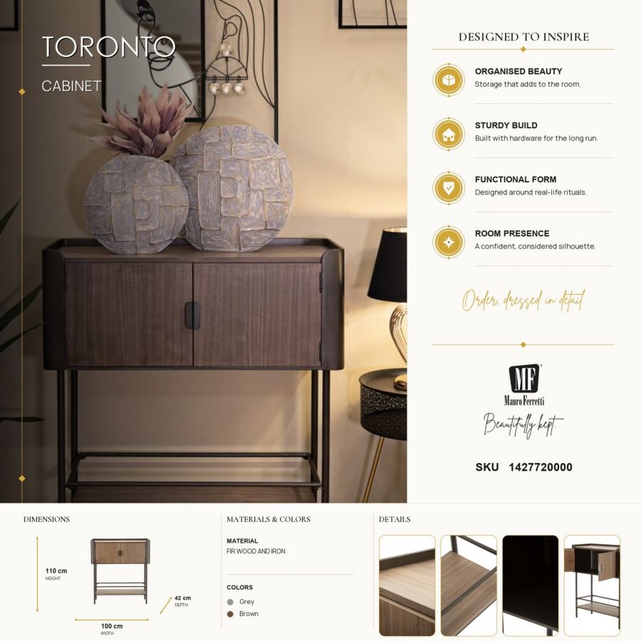 Mobiletto toronto cm 100x42x110