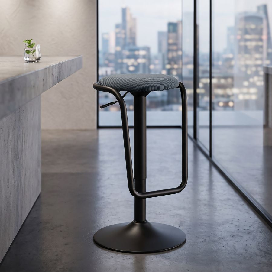 Mauro Ferretti Sgabello Bar Destiny Navy Ø 41 x 61-83 cm