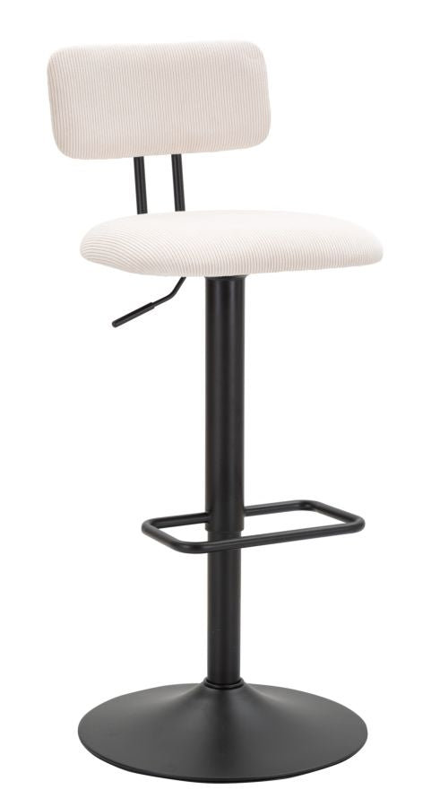 Mauro Ferretti Sgabello Bar Light Bianco 41 x 47,5 x 85-106,5 cm (seduta 61-83) Set 2 pz