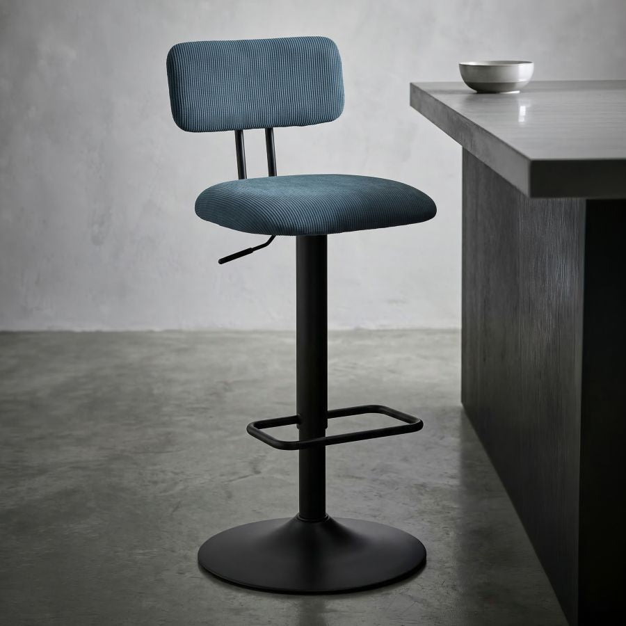Mauro Ferretti Sgabello Bar Light Navy 41 x 47,5 x 85-106,5 cm (seduta 61-83) Set 2 pz