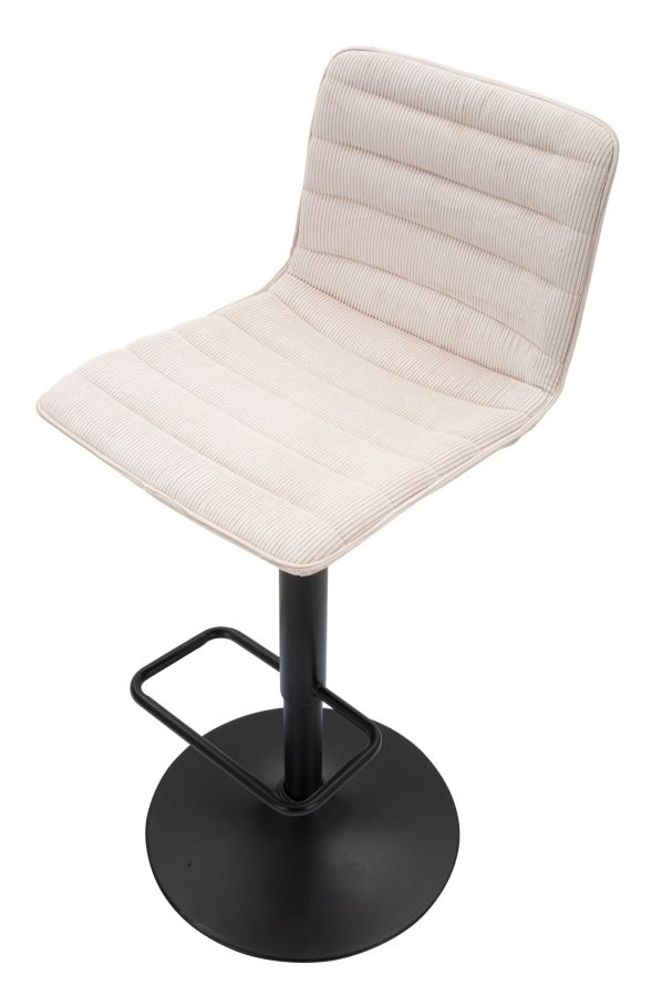 Mauro Ferretti Sgabello Bar High Bianco 43 x 49,5 x 85,5-107 cm (seduta 61-82,5) Set 2 pz