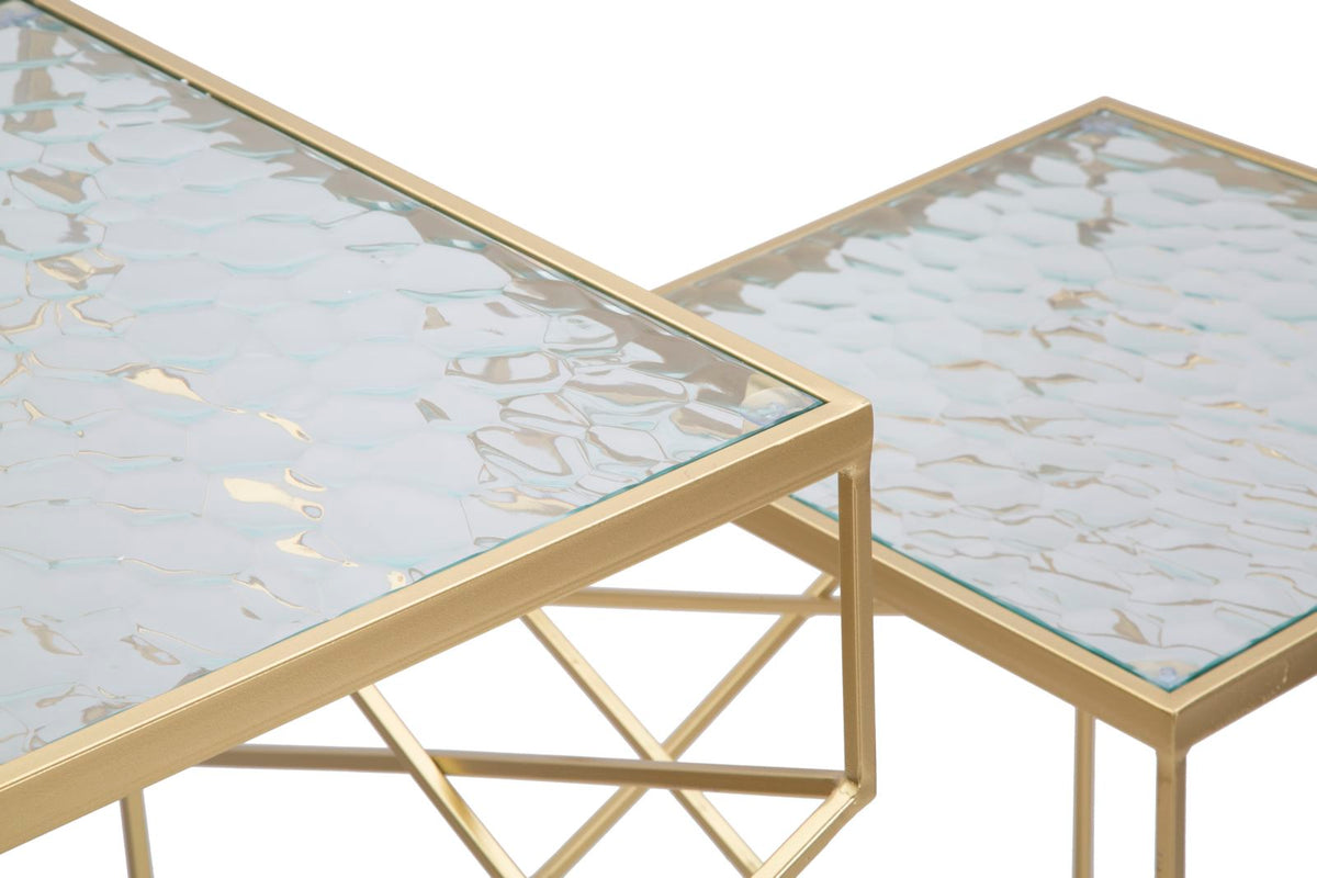 Mauro Ferretti Portatelefono Glassy Coppia 50 x 50 x 100-40 x 40 x 80 cm