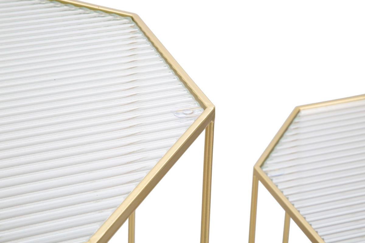 Mauro Ferretti Portatelefono New Glass Coppia 50 x 46 x 100-40 x 37 x 80 cm